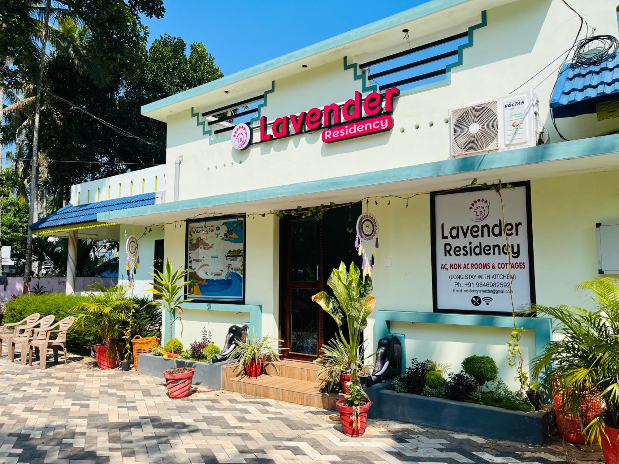 Lavender Residency Bed & Breakfast Varkala Bagian luar foto